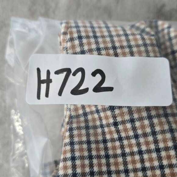 J Cew Crop Flare Pants 14 Tan Gingham Plaid Heritage Career Dress Preppy Trouser - Picture 14 of 14